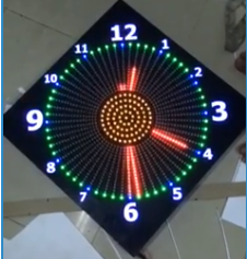 Đồng hồ led kim hình mẫu 2