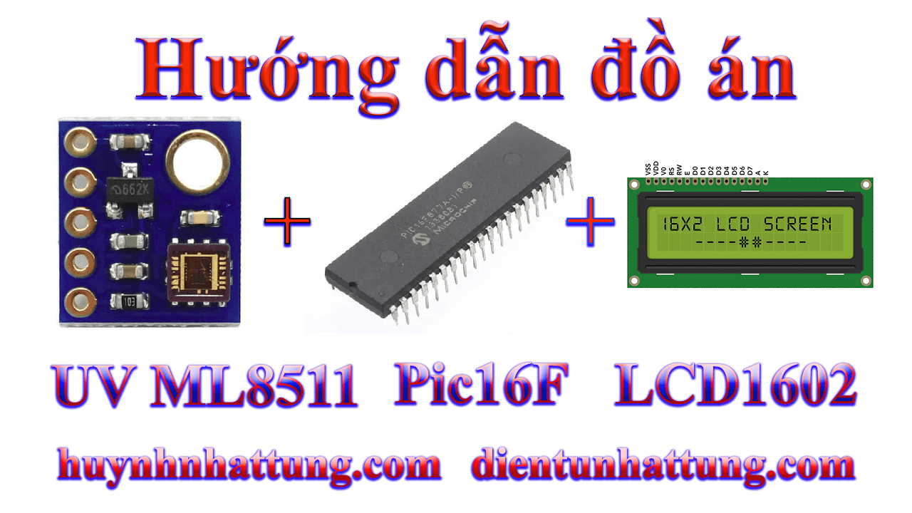 UV-ML8511-giao-tiep-pic16f877a-hien-thi-lcd1602