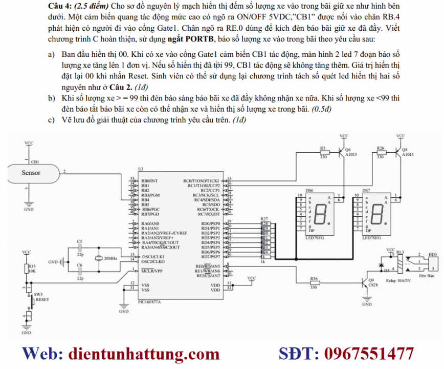 dem-xe-ra-vao-cam-bien-quang-hong-ngoai-hien-thi-led-7doan-dong-chot-relay-de-bai