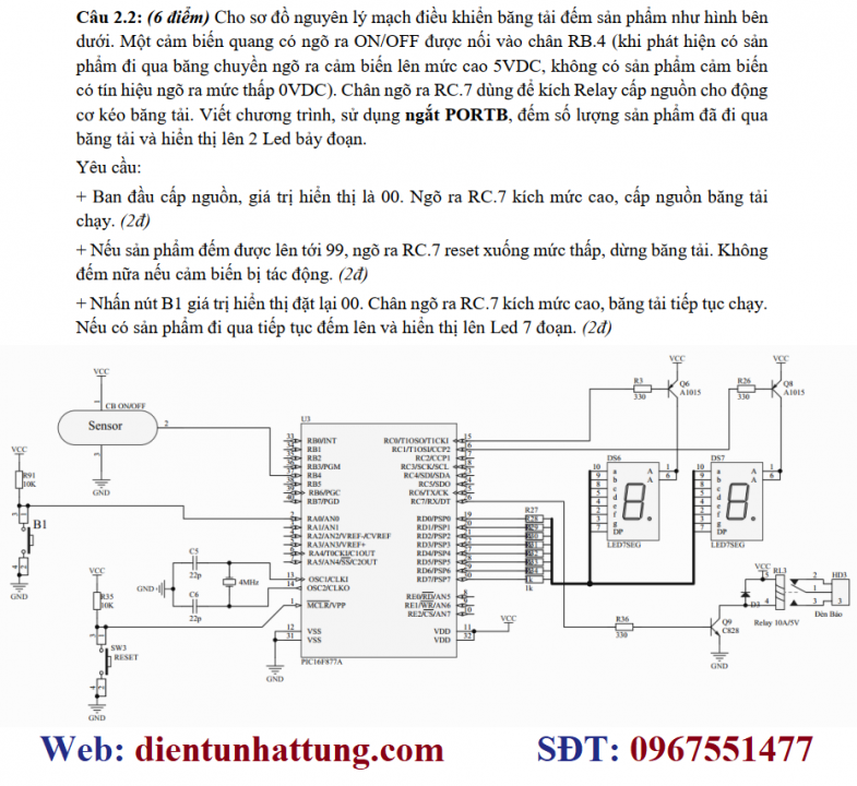 dong-co-bang-tai-dem-san-pham-ngat-portb-cam-bien-hong-ngoai-led-7doan-lap-trinh-pic-de-bai