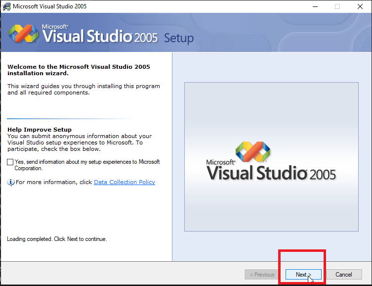 Visual Studio 2005, Hướng dẫn Download + Install Full, Link Google Drive