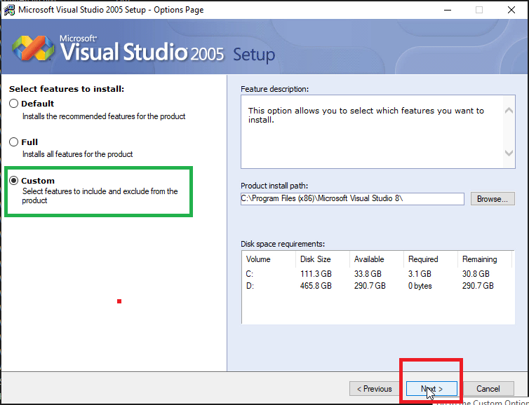 Visual Studio 2005, Hướng dẫn Download + Install Full, Link Google Drive