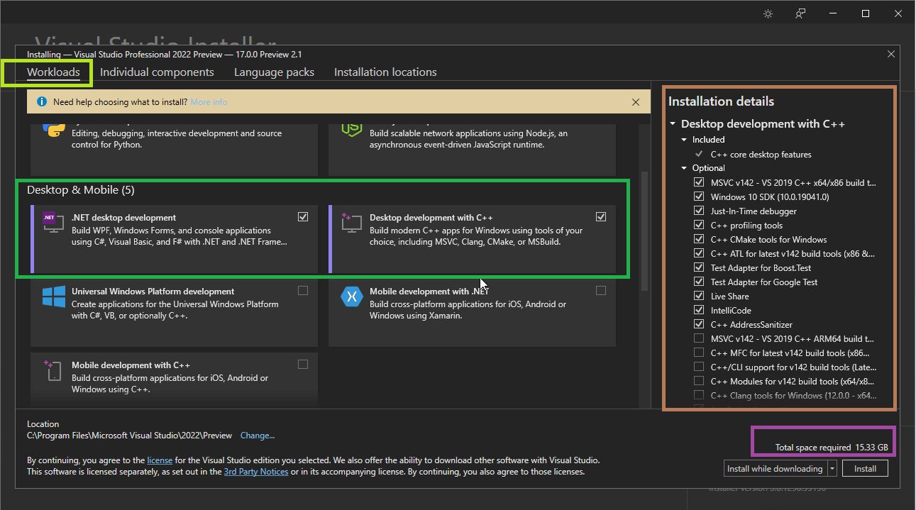 visual studio 2022 beta download