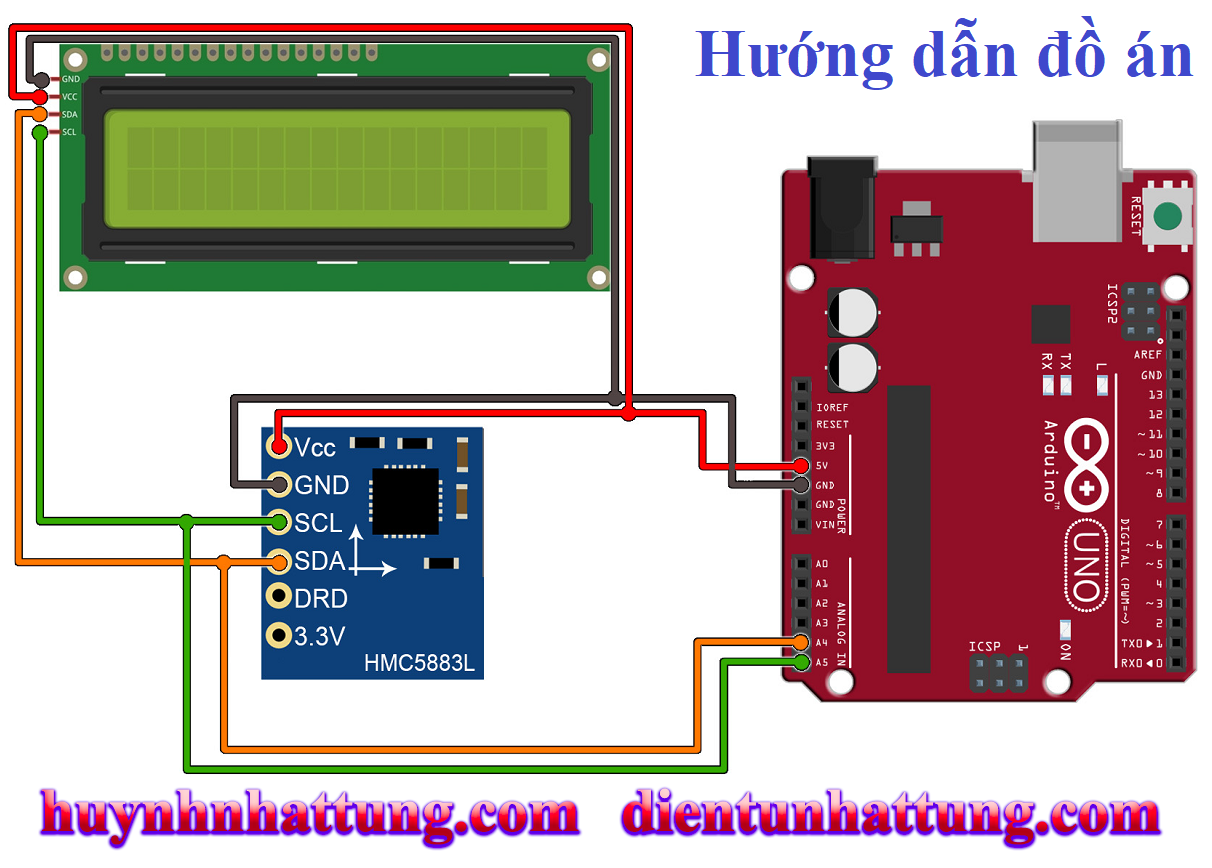 cam-bien-la-ban-qlc5883l-giao-tiep-arduino-hien-thi-lcd1602