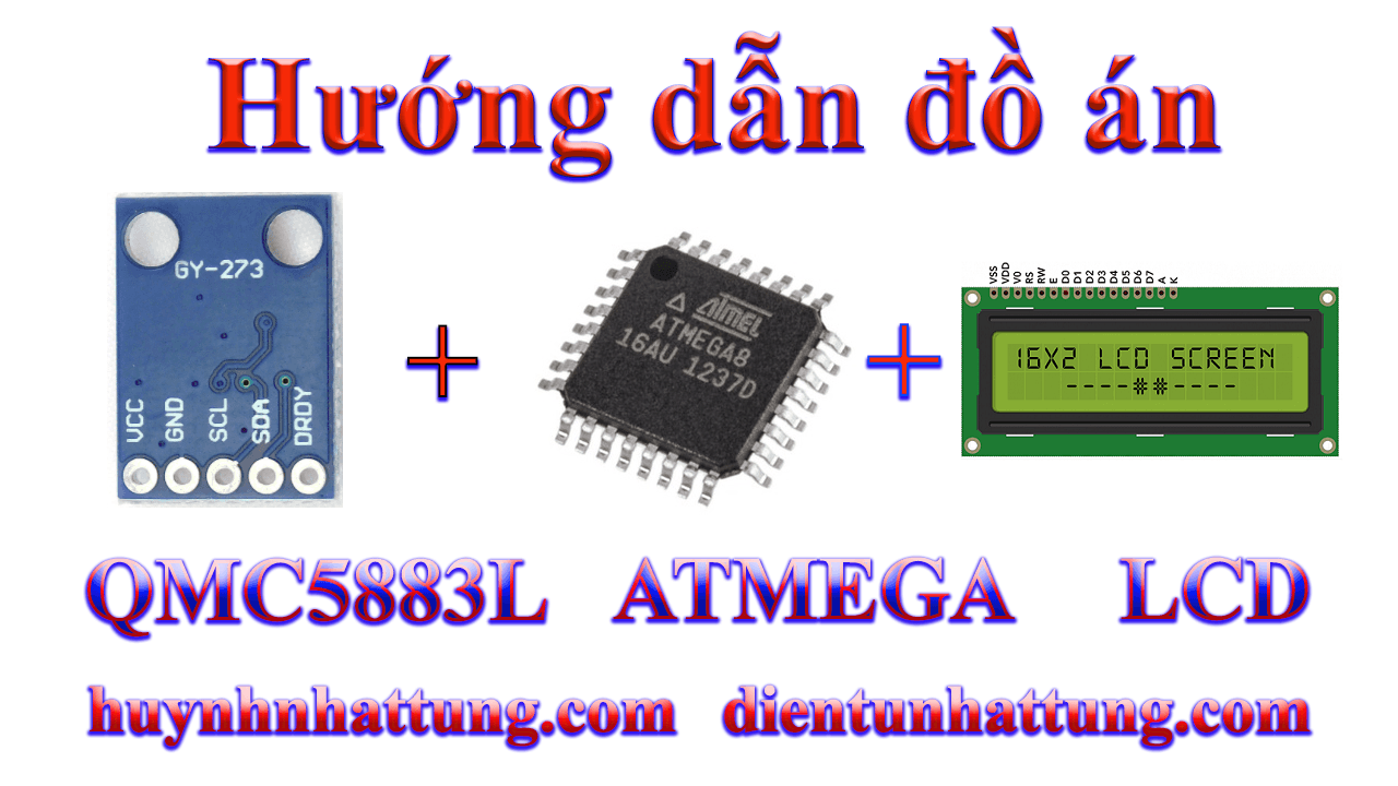 cam-bien-la-ban-qmc5883l-giao-tiep-arduino-hien-thi-lcd1602