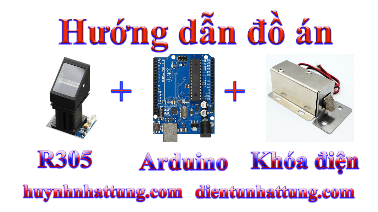 cam-bien-van-tay-r305-giao-tiep-arduino-hien-thi-lcd-kich-chot-dien-mo-cua